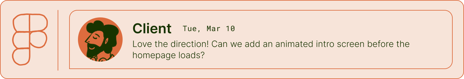 Figma integration showing comment monitoring